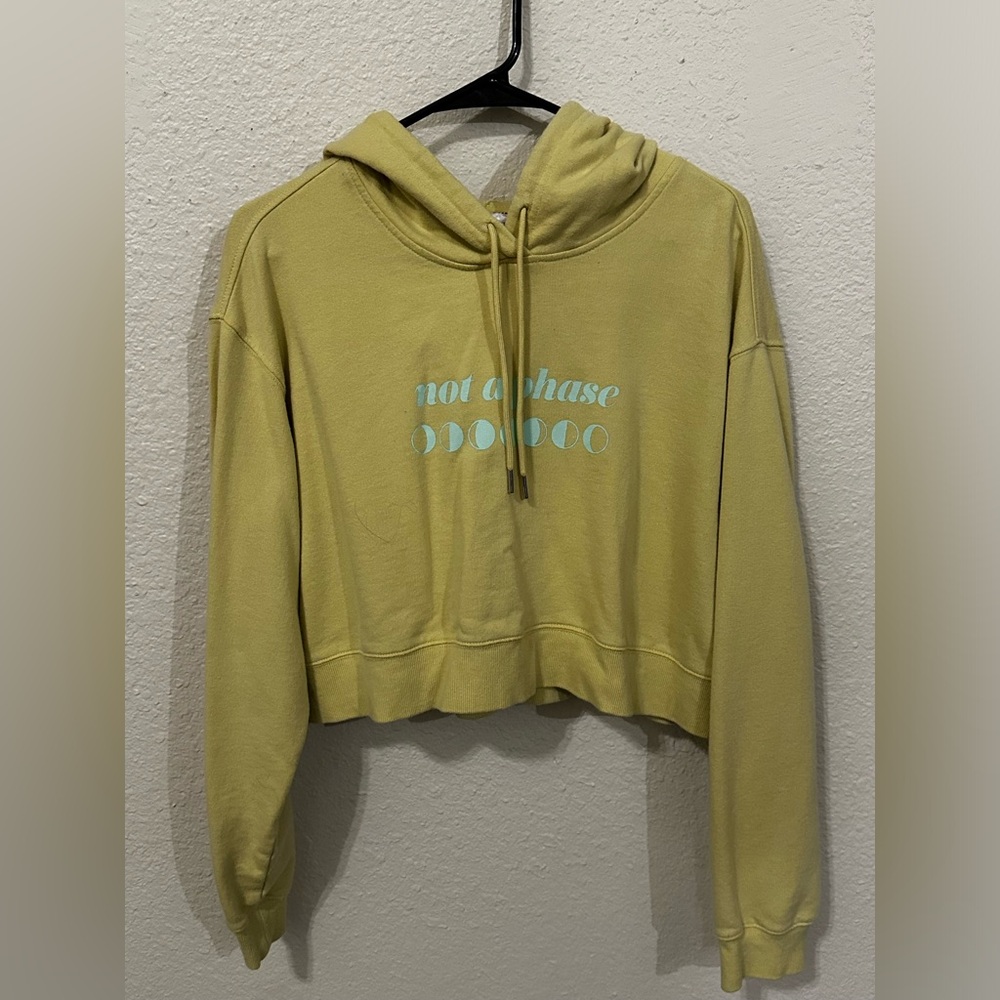 Women’s “Not a Phase” Cropped Hoodie Size Large